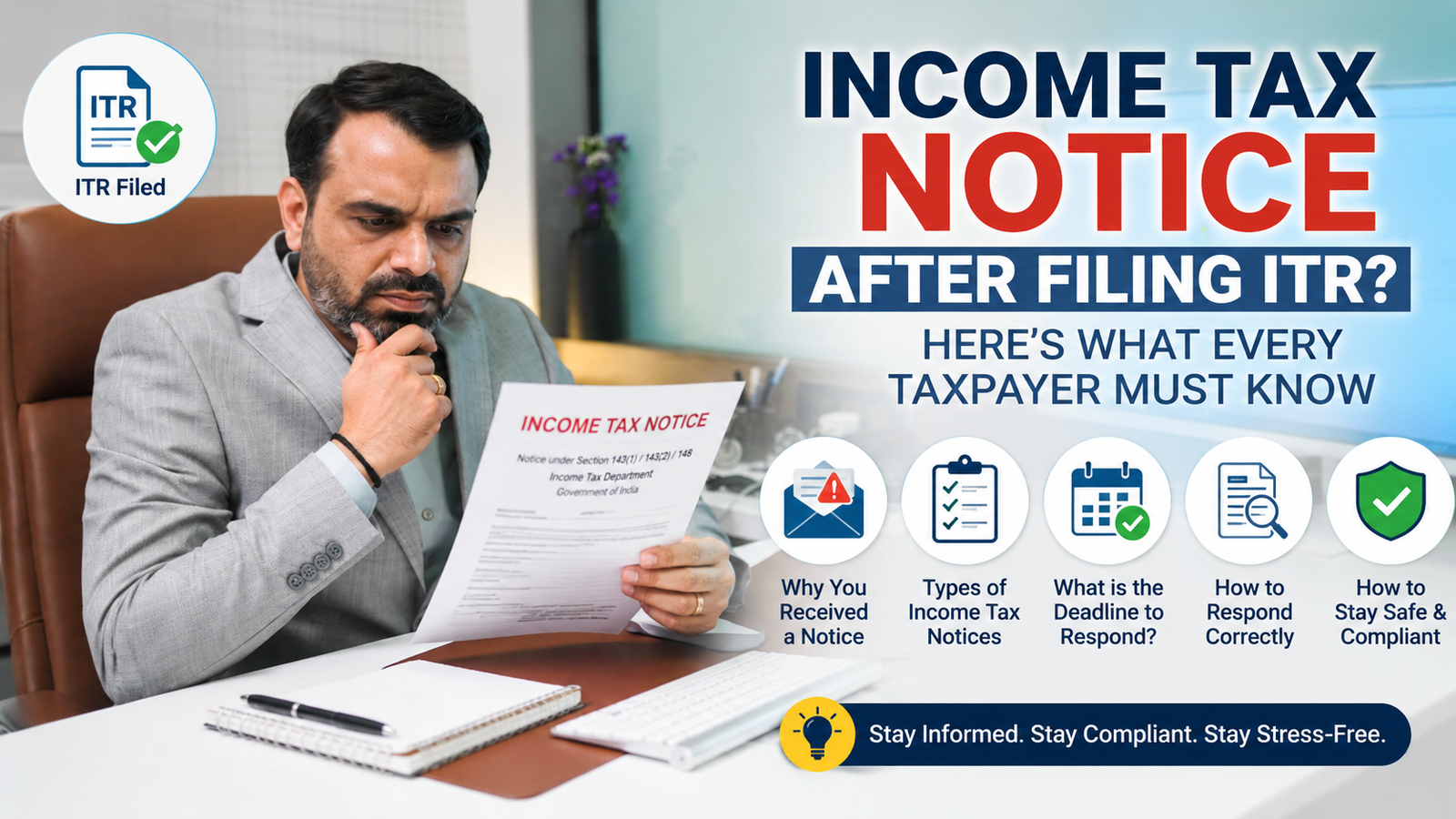 Income Tax Notice After Filing ITR? Here’s What Every Taxpayer Must Know