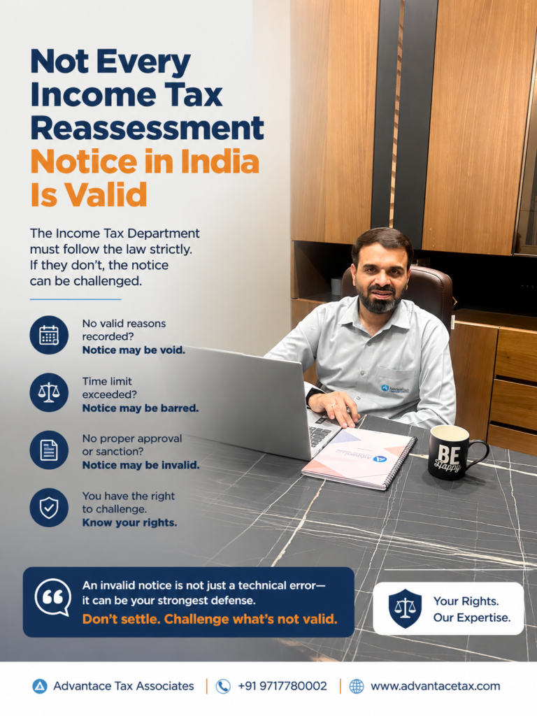 Not Every Income Tax Reassessment Notice in India Is Valid