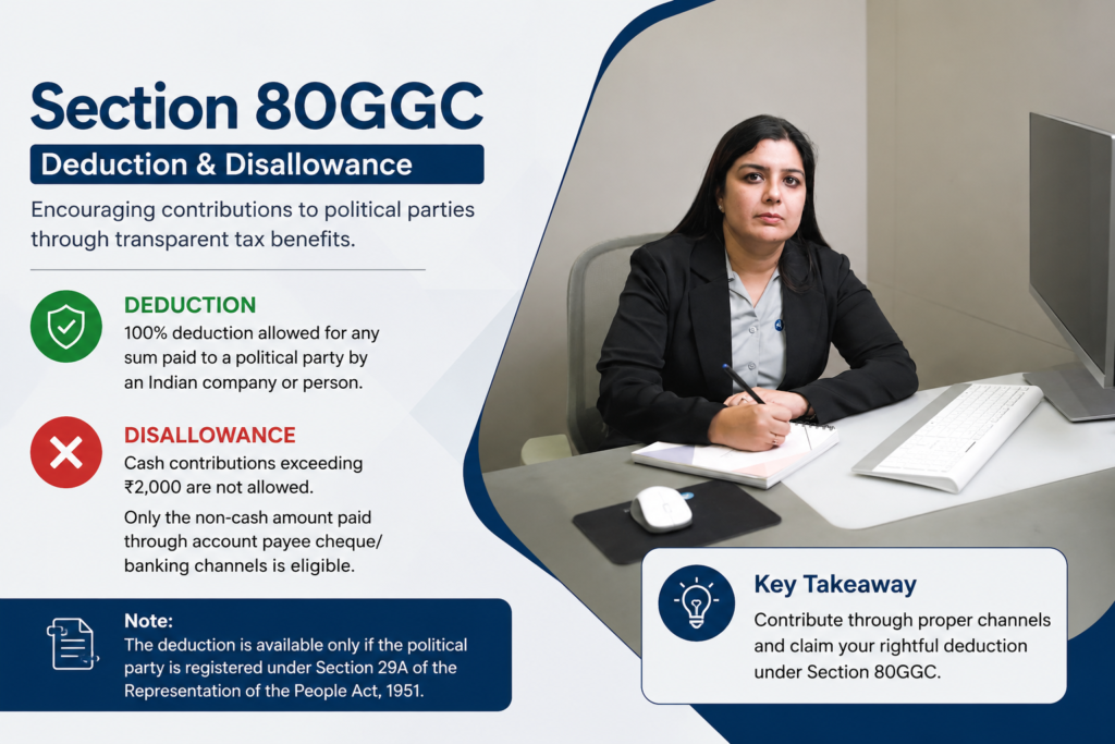 Section 80GGC Deduction & Disallowance