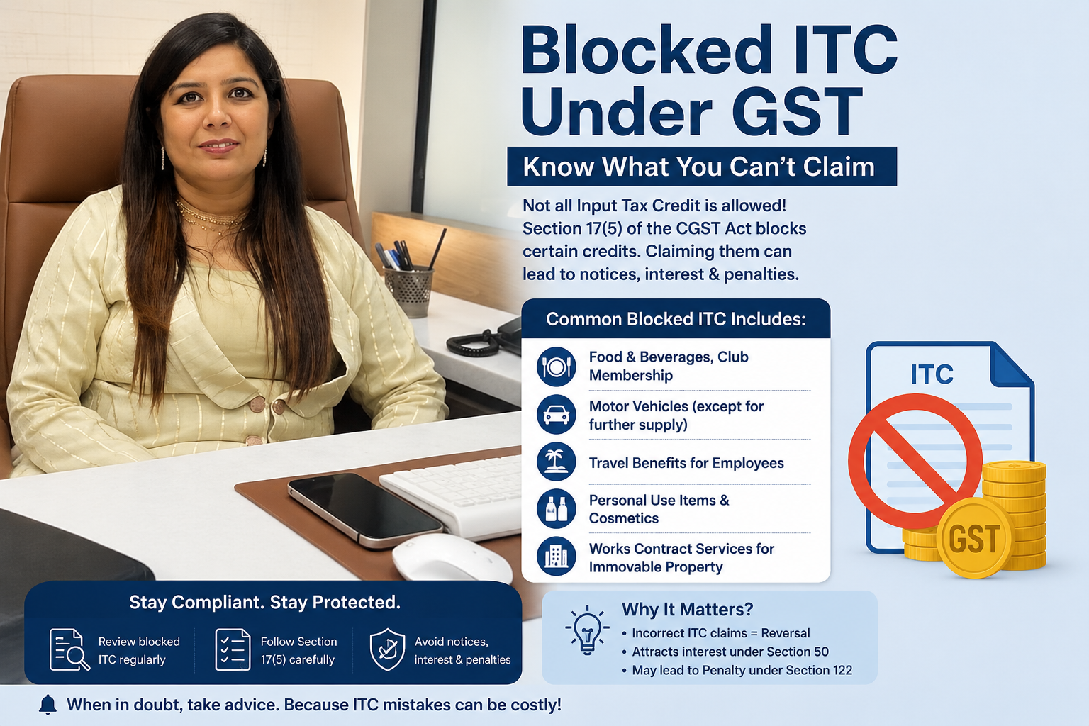 Blocked ITC Under GST