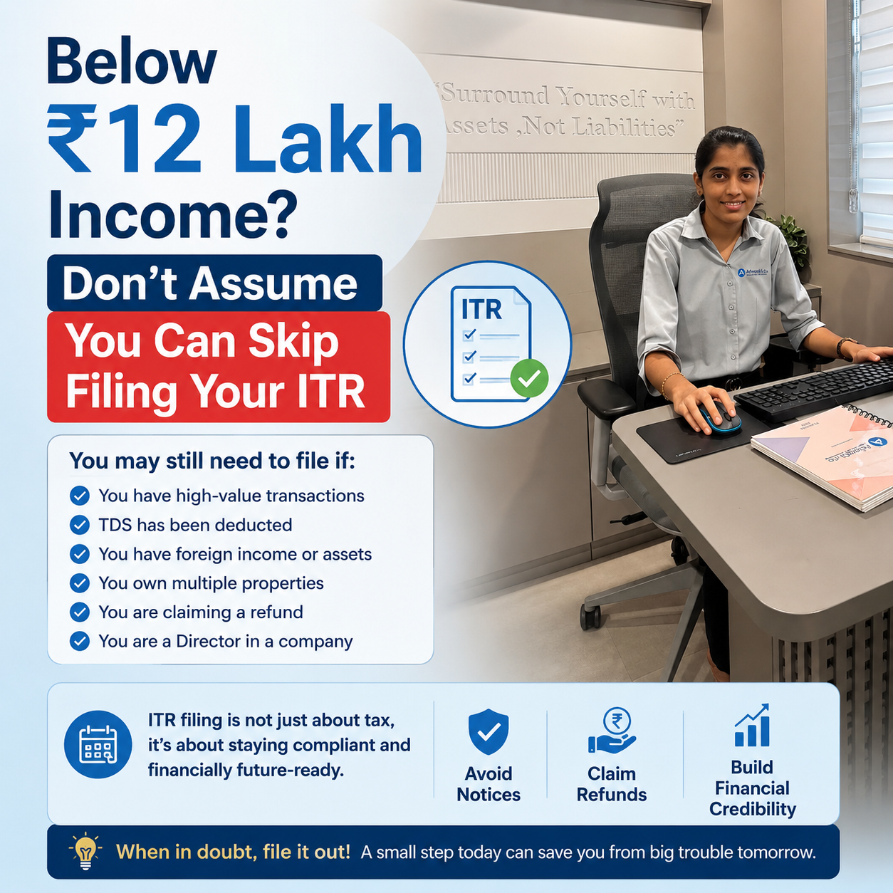 Below ₹12 Lakh Income? Don’t Assume You Can Skip Filing Your ITR