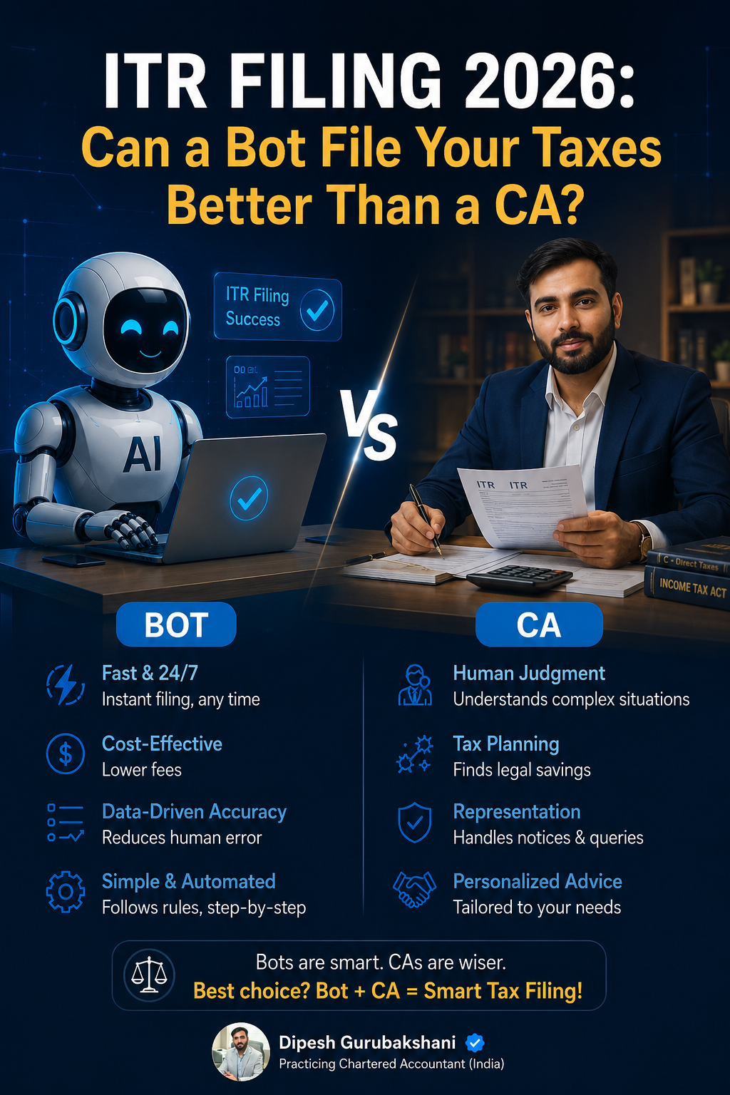 AI ITR Filing 2026: Can a Bot File Your Taxes Better Than a CA?